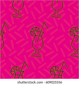 Pattern. Background texture. Cocktail, shake, drink, juice, glass.