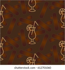 Pattern. Background texture. Cocktail, shake, drink, juice, glass.