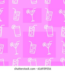 Pattern. Background texture. Cocktail, shake, drink, juice, glass.