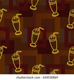 Pattern. Background texture. Cocktail, shake, drink, juice, glass.
