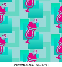 Pattern. Background texture. Cocktail, shake, drink, juice, glass.