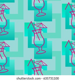 Pattern. Background texture. Cocktail, shake, drink, juice, glass.