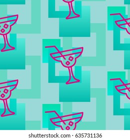 Pattern. Background texture. Cocktail, shake, drink, juice, glass.