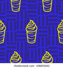 Pattern. Background texture. Cocktail, shake, drink, juice, glass.
