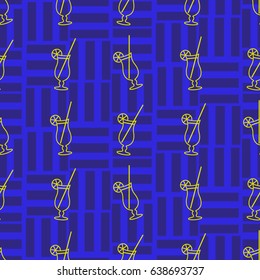 Pattern. Background texture. Cocktail, shake, drink, juice, glass.
