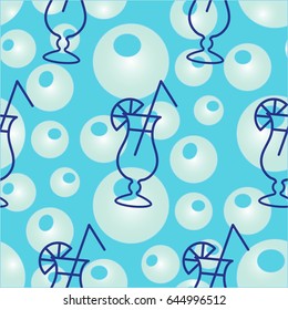 Pattern. Background texture. Cocktail, shake, drink, juice, glass.