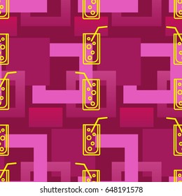 Pattern. Background texture. Cocktail, shake, drink, juice, glass.