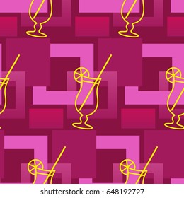 Pattern. Background texture. Cocktail, shake, drink, juice, glass.
