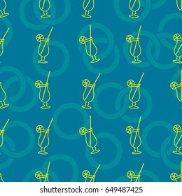 Pattern. Background texture. Cocktail, shake, drink, juice, glass.