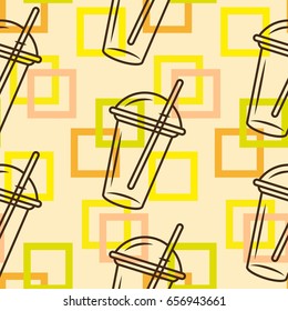 Pattern. Background texture. Cocktail, shake, drink, juice, glass.