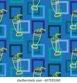 Pattern. Background texture. Cocktail, shake, drink, juice, glass.