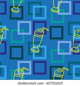 Pattern. Background texture. Cocktail, shake, drink, juice, glass.