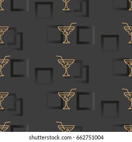 Pattern. Background texture. Cocktail, shake, drink, juice, glass.