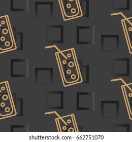 Pattern. Background texture. Cocktail, shake, drink, juice, glass.