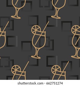 Pattern. Background texture. Cocktail, shake, drink, juice, glass.