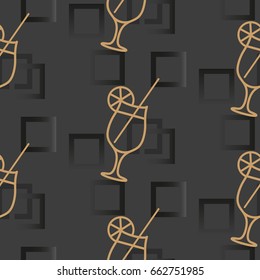 Pattern. Background texture. Cocktail, shake, drink, juice, glass.