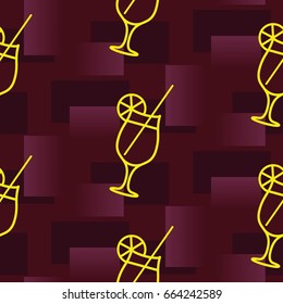 Pattern. Background texture. Cocktail, shake, drink, juice, glass.