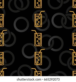 Pattern. Background texture. Cocktail, shake, drink, juice, glass.