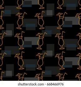 Pattern. Background texture. Cocktail, shake, drink, juice, glass.