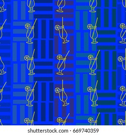 Pattern. Background texture. Cocktail, shake, drink, juice, glass.