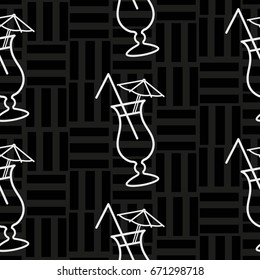 Pattern. Background texture. Cocktail, shake, drink, juice, glass.
