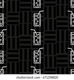 Pattern. Background texture. Cocktail, shake, drink, juice, glass.