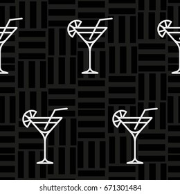 Pattern. Background texture. Cocktail, shake, drink, juice, glass.