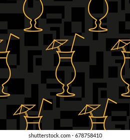 Pattern. Background texture. Cocktail, shake, drink, juice, glass.