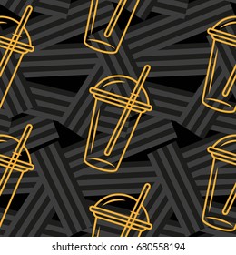 Pattern. Background texture. Cocktail, shake, drink, juice, glass.