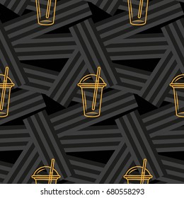 Pattern. Background texture. Cocktail, shake, drink, juice, glass.