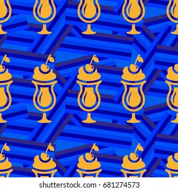 Pattern. Background texture. Cocktail, shake, drink, juice, glass.