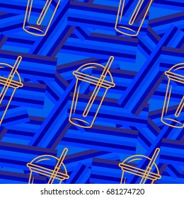 Pattern. Background texture. Cocktail, shake, drink, juice, glass.