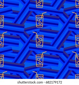 Pattern. Background texture. Cocktail, shake, drink, juice, glass.