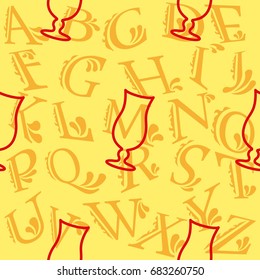 Pattern. Background texture. Cocktail, shake, drink, juice, glass.