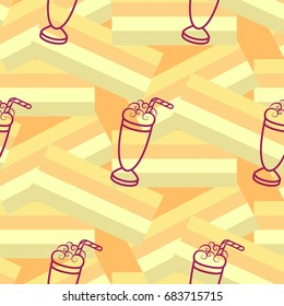 Pattern. Background texture. Cocktail, shake, drink, juice, glass.