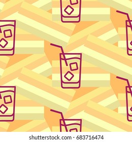 Pattern. Background texture. Cocktail, shake, drink, juice, glass.