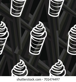 Pattern. Background texture. Cocktail, shake, drink, juice, glass.