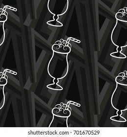 Pattern. Background texture. Cocktail, shake, drink, juice, glass.