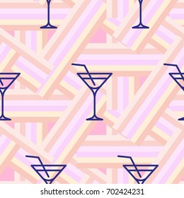 Pattern. Background texture. Cocktail, shake, drink, juice, glass.