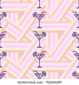 Pattern. Background texture. Cocktail, shake, drink, juice, glass.