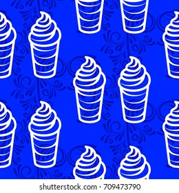 Pattern. Background texture. Cocktail, shake, drink, juice, glass.