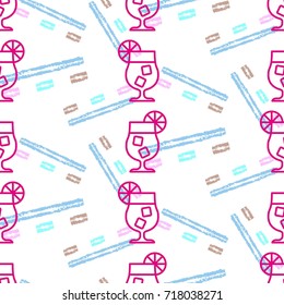 Pattern. Background texture. Cocktail, shake, drink, juice, glass.
