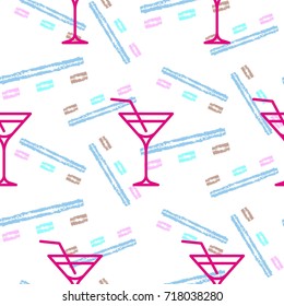 Pattern. Background texture. Cocktail, shake, drink, juice, glass.