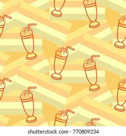 Pattern. Background texture. Cocktail, shake, drink, juice, glass.