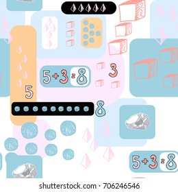 Pattern background theme of mathematics