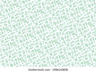 pattern background vector with abstract doodle shapes