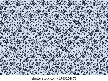 pattern background with vintage floral