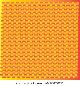 Pattern for background wall orange and yellow combination  interiors design 