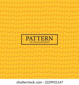 Pattern background yellow juicy corn kernels - Vector illustration