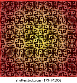Fondo del patrón.círculo Ornamento floral. Conjunto de patrones sin fisuras. Ilustración vectorial. Para el diseño de moda, fondo de pantalla, invitación.fondo de pantalla